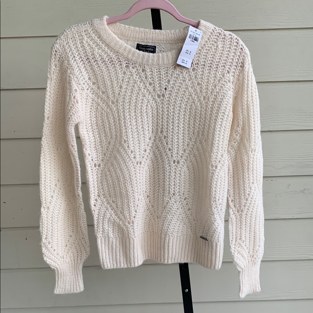 New Abercrombie And Fitch Knit Wool Alpaca Blend Sweater Xs